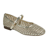 Gold woven flat