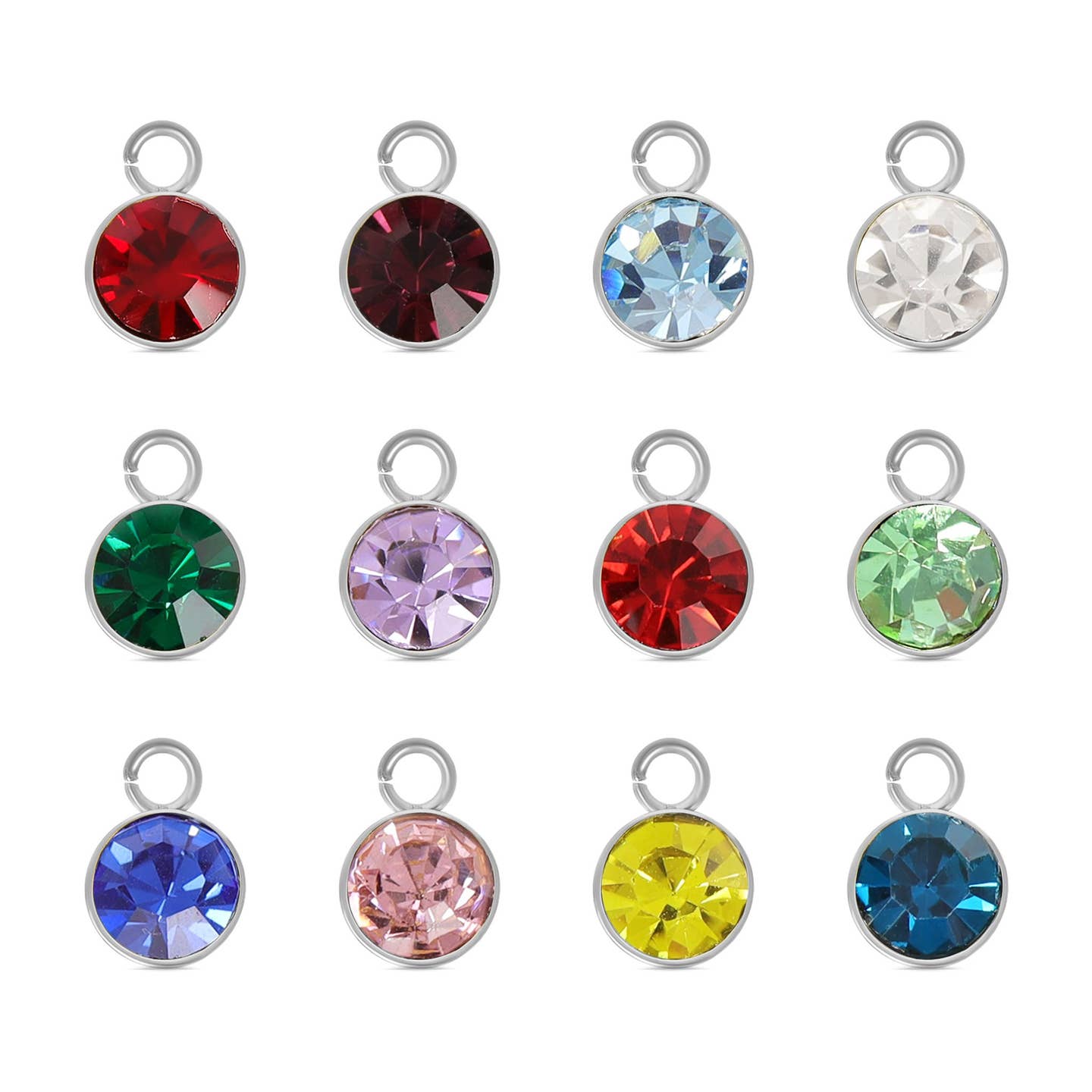 Cubic Zirconia Birthstone Charm - MTT Collective