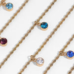 Cubic Zirconia Birthstone Charm - MTT Collective