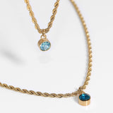 Cubic Zirconia Birthstone Charm - MTT Collective