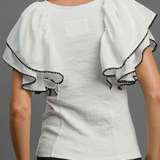 Cynthia Ruffled Sleeve Top - MTT Collective