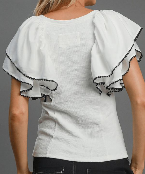 Cynthia Ruffled Sleeve Top - MTT Collective