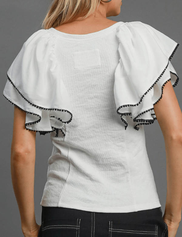 Cynthia Ruffled Sleeve Top - MTT Collective