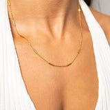 Gabrielle Satellite Bar Chain Necklace