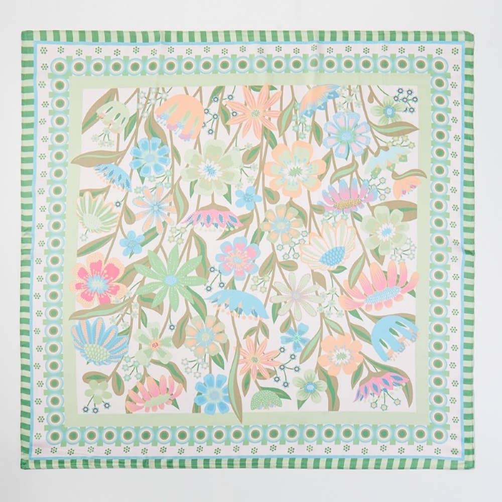 Orchard Floral Square Bandana Scarf