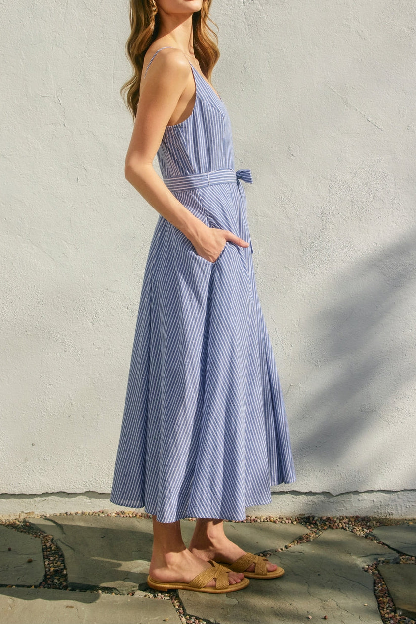 Better Off Plunging Fit and Flare Dress