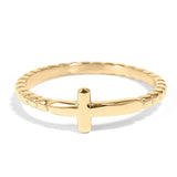 Victoria Beaded Cross Ring