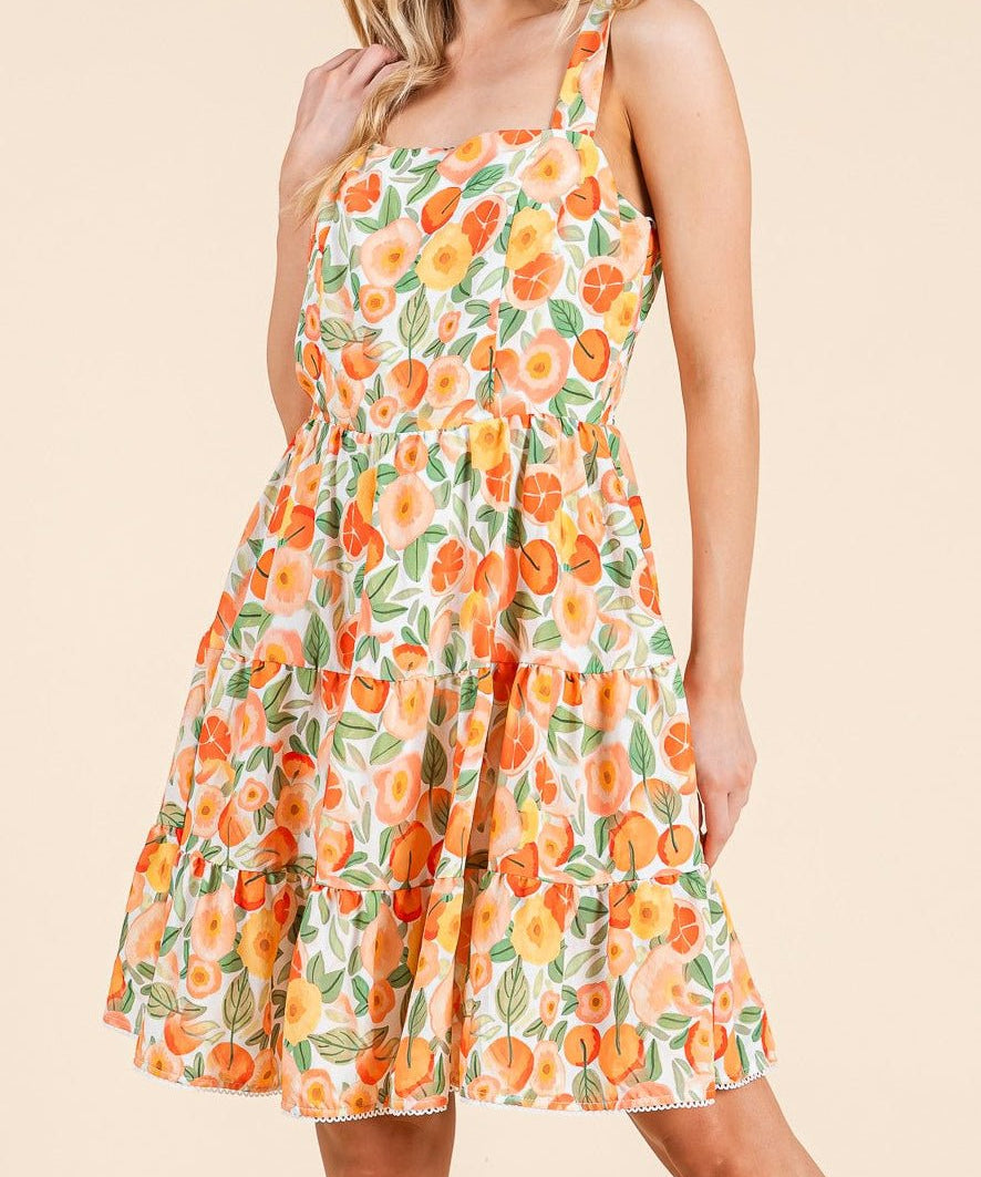Dahlia Tiered Floral Sundress - MTT Collective