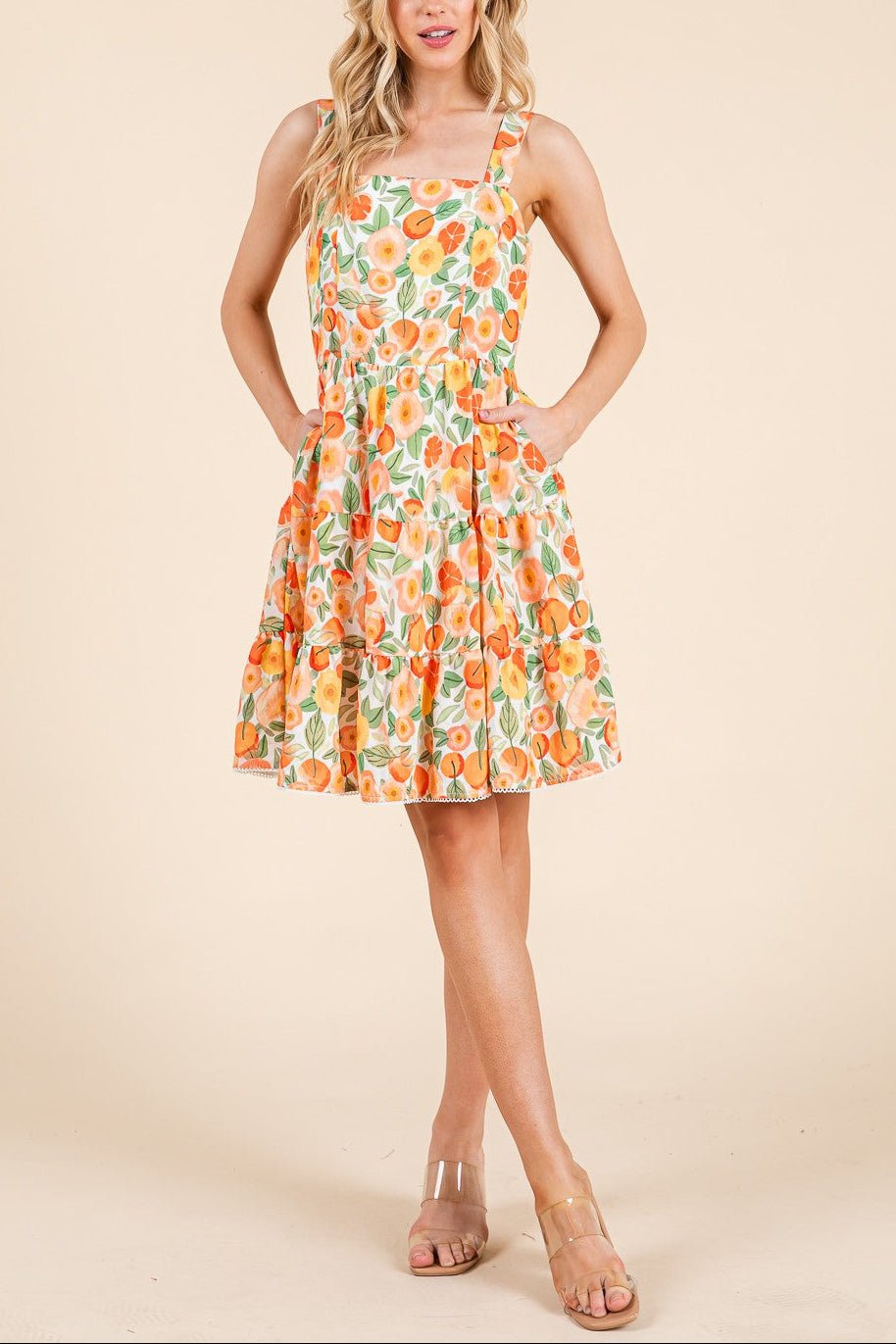 Dahlia Tiered Floral Sundress - MTT Collective