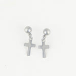 Dangle Cross Stud Earrings - MTT Collective