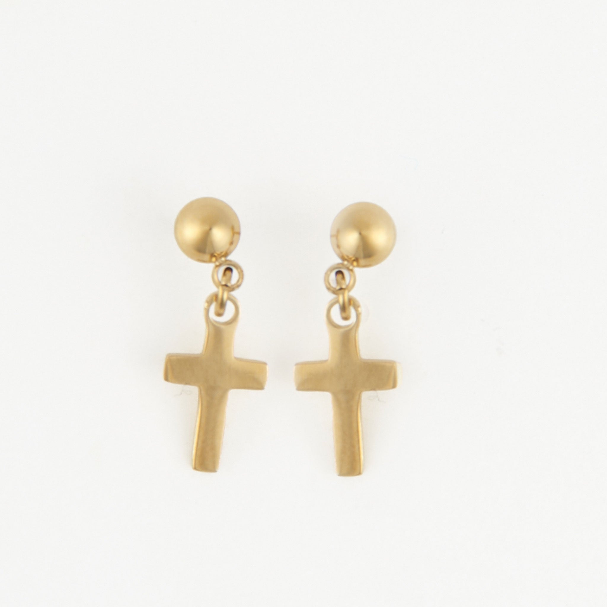 Dangle Cross Stud Earrings - MTT Collective