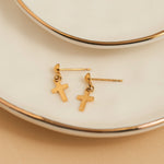 Dangle Cross Stud Earrings - MTT Collective