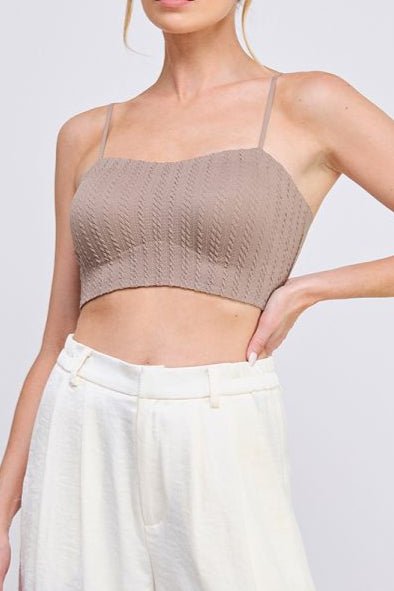 Dani Knit Detail Bralette - MTT Collective