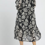 Daphne Two - Tone Boho Midi Dress - MTT Collective