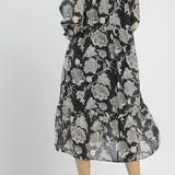 Daphne Two - Tone Boho Midi Dress - MTT Collective