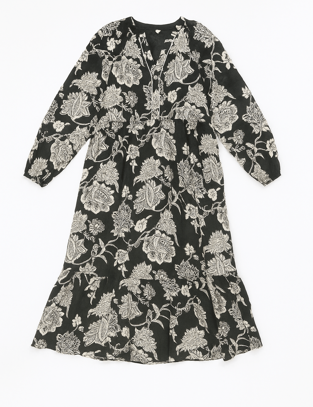 Daphne Two - Tone Boho Midi Dress - MTT Collective