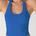 Davina Floral Lace Halter Crop Top in Royal Blue