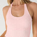 Davina Floral Lace Halter Crop Top in Icy Pink