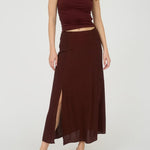 Delaney Side - Slit Midi Skirt - MTT Collective