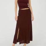 Delaney Side - Slit Midi Skirt - MTT Collective
