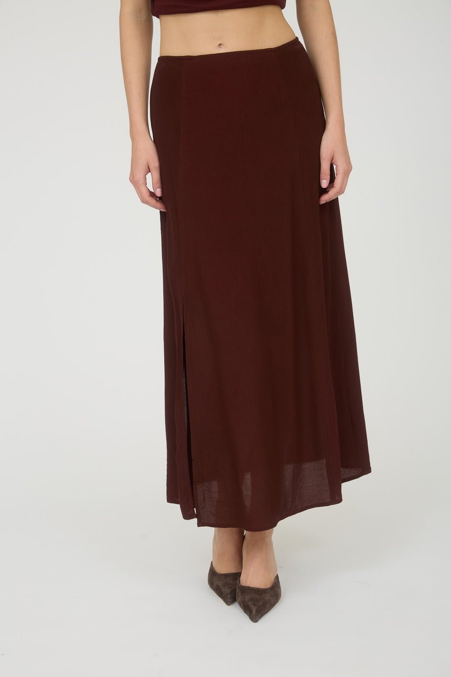 Delaney Side - Slit Midi Skirt - MTT Collective