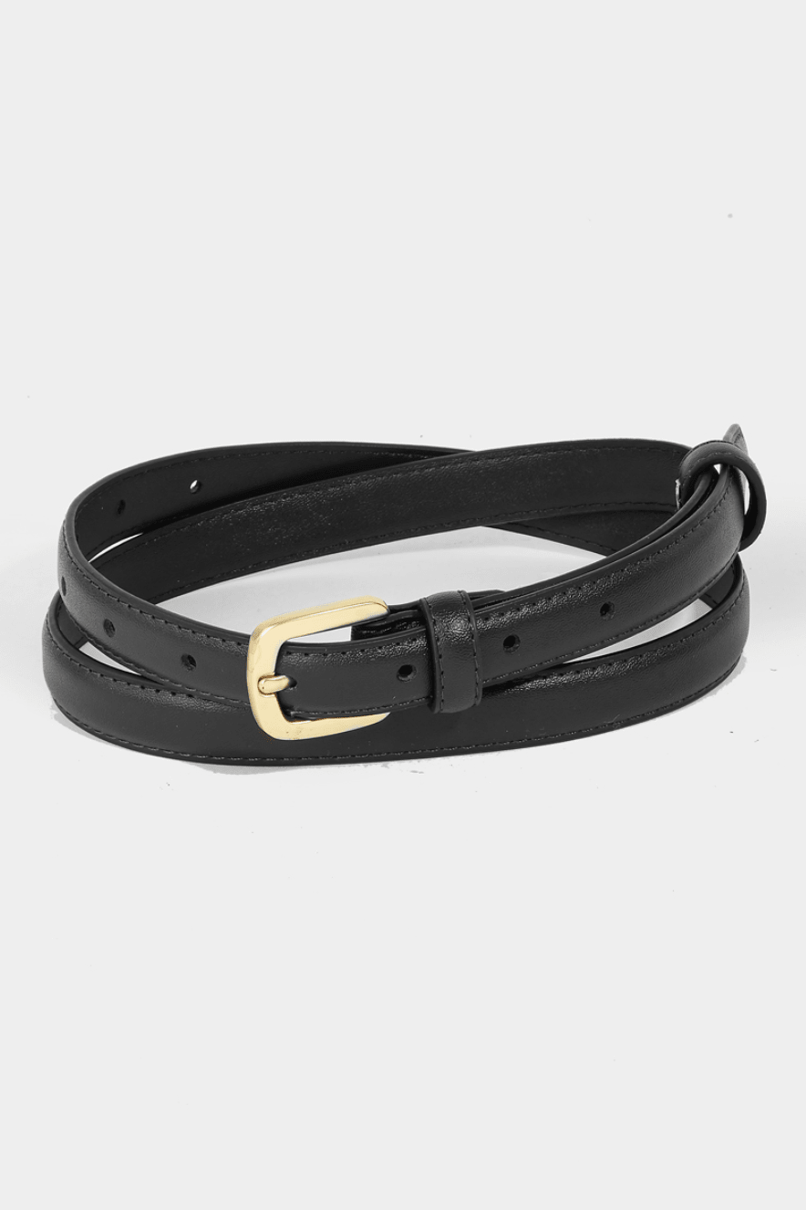 Delores Thin Leather Belt - MTT Collective