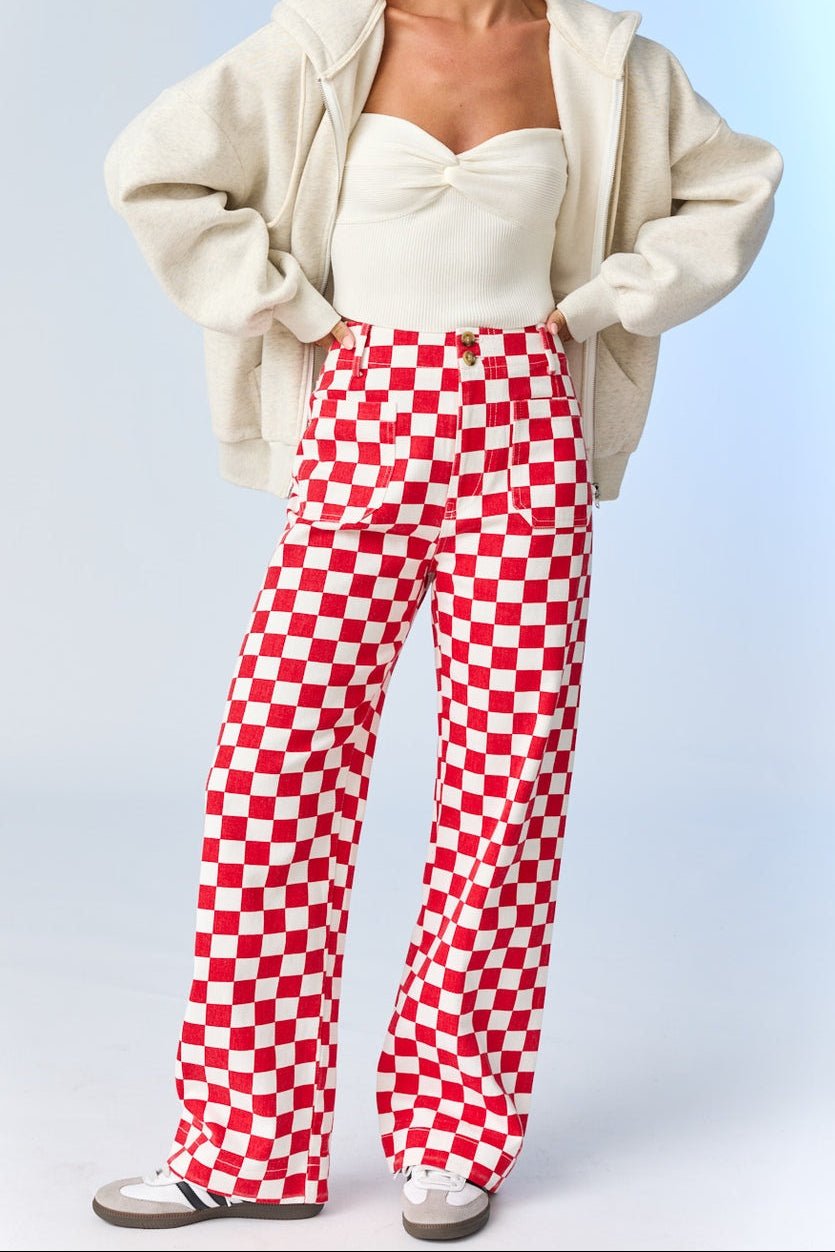 Demi Checkered Pants - MTT Collective