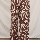 Denise Printed Pattern Tie Pants - MTT Collective