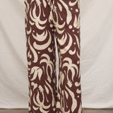 Denise Printed Pattern Tie Pants - MTT Collective