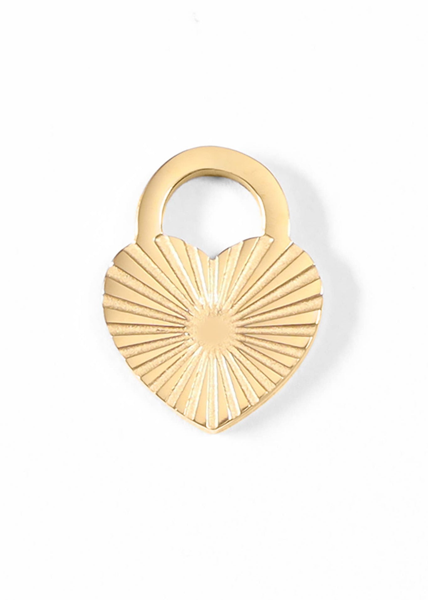 MTT Jewelry - Jewelry - Charms - Sunburst Heart Lock Charm - MTT Collective