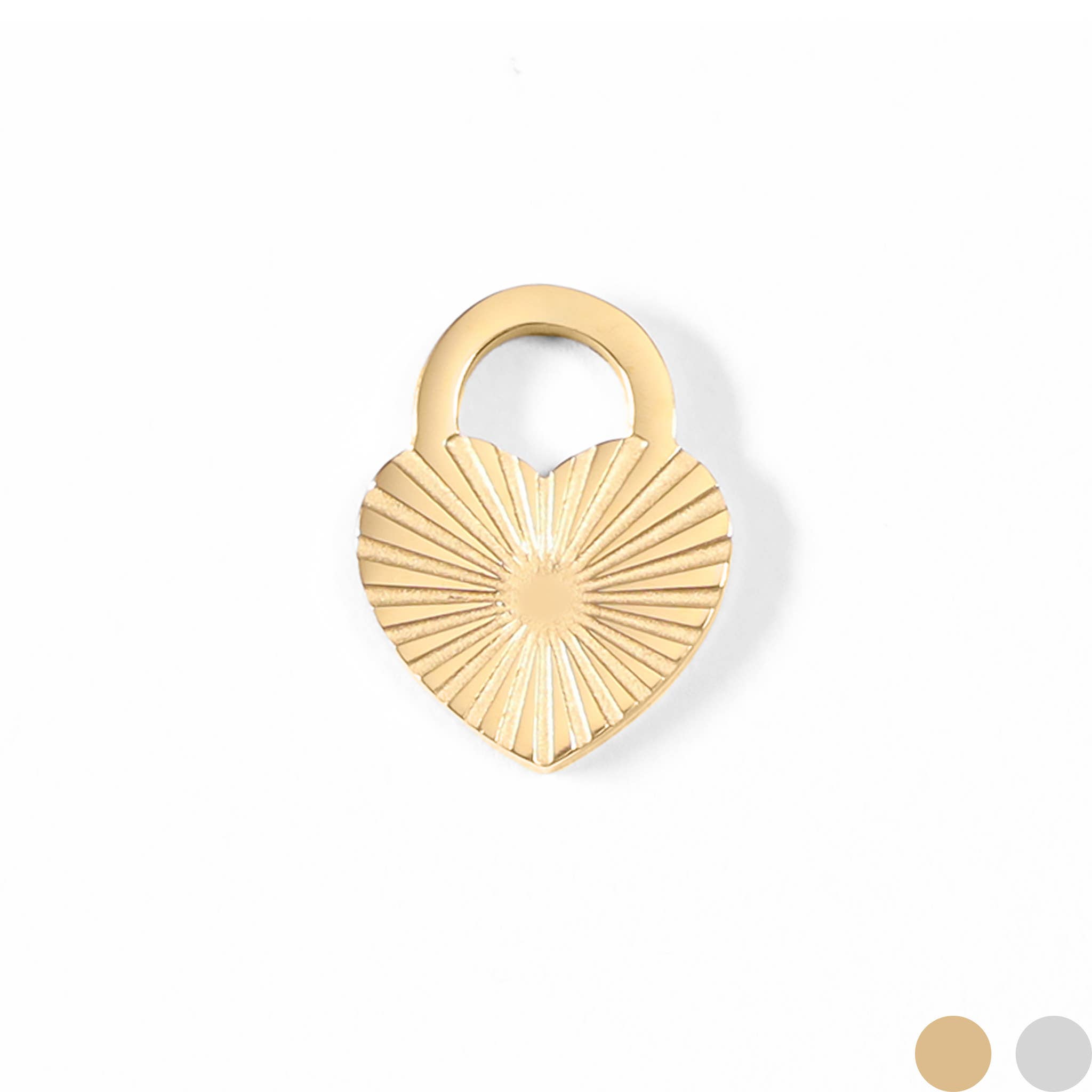 MTT Jewelry - Jewelry - Charms - Sunburst Heart Lock Charm - MTT Collective