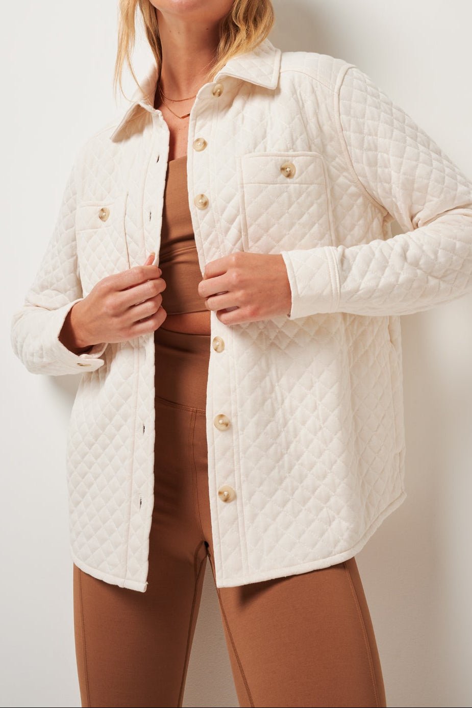 Diamond Quilted Shacket - MTT Collective