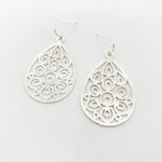 Diana Floral Drop Brushed Earrings - MTT Collective