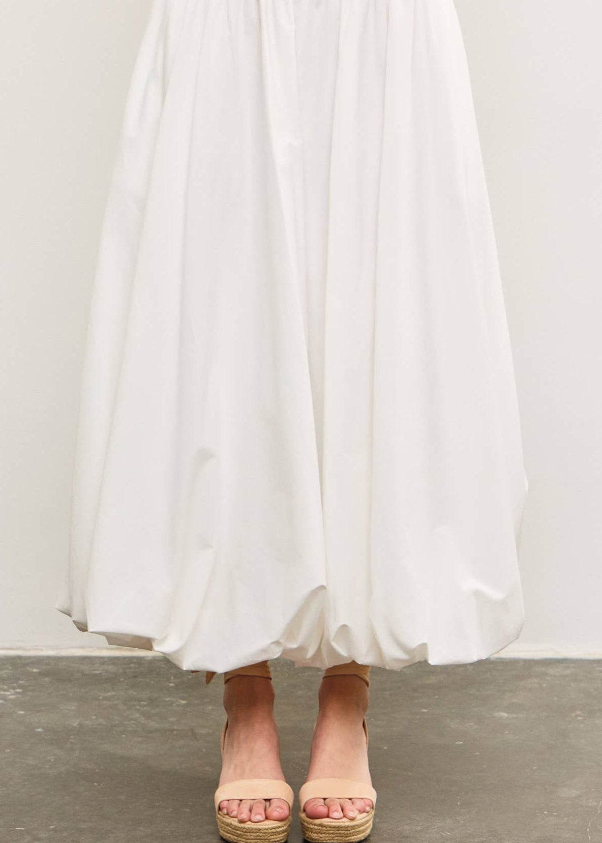 Dianne Smocked Waist Bubble Hem Skirt - MTT Collective