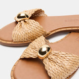 Dipsy Natural Raffia Sandal - MTT Collective