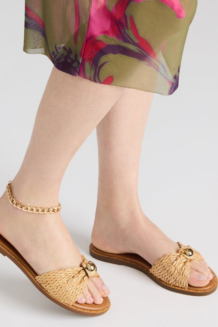 Dipsy Natural Raffia Sandal - MTT Collective