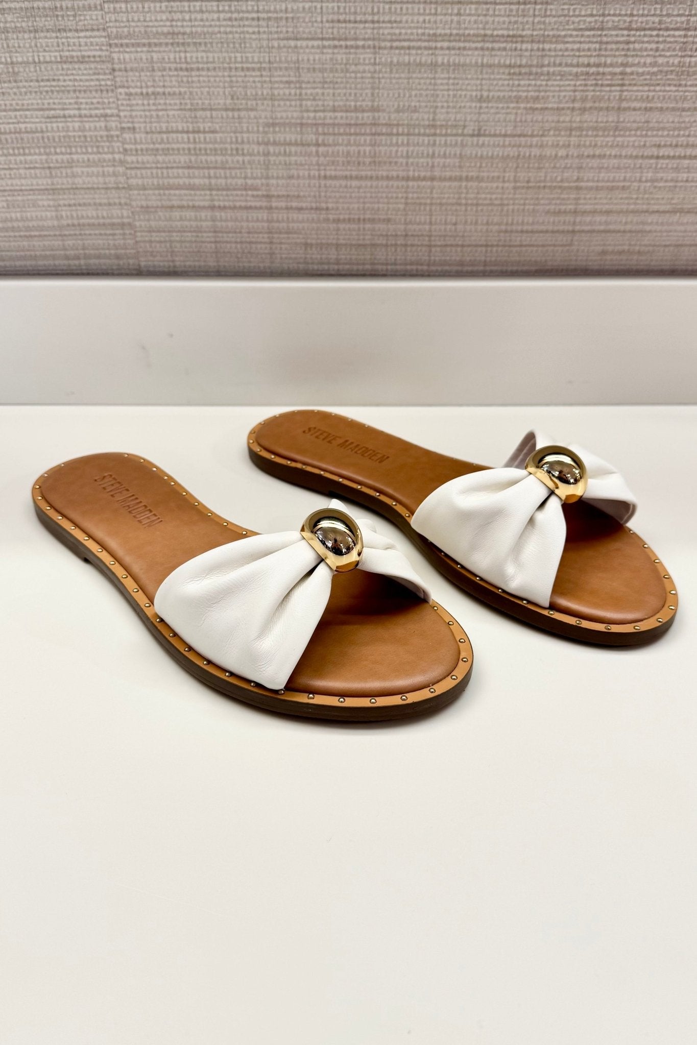Dipsy White Leather Sandal - MTT Collective