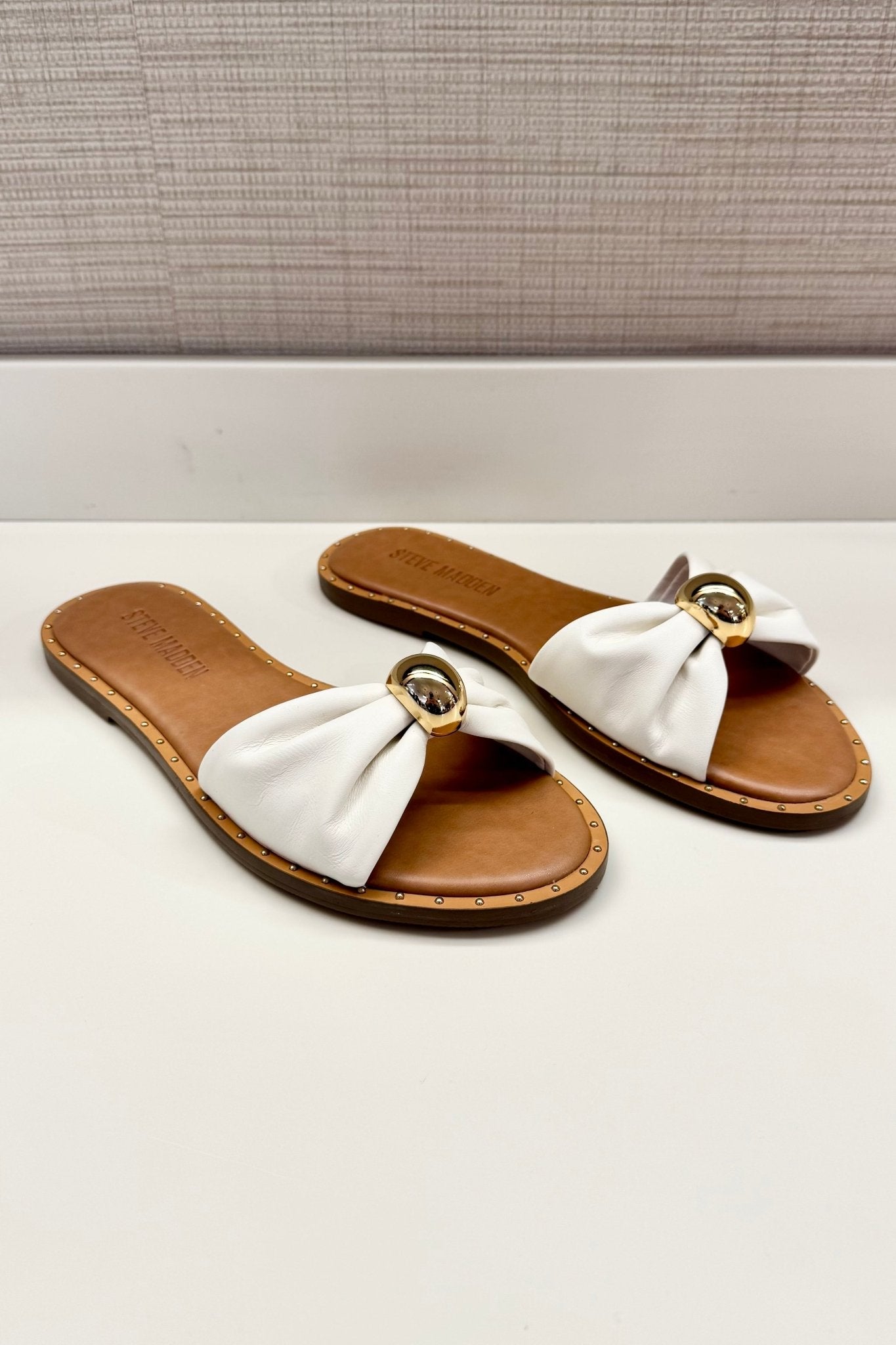 Dipsy White Leather Sandal - MTT Collective