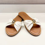 Dipsy White Leather Sandal - MTT Collective