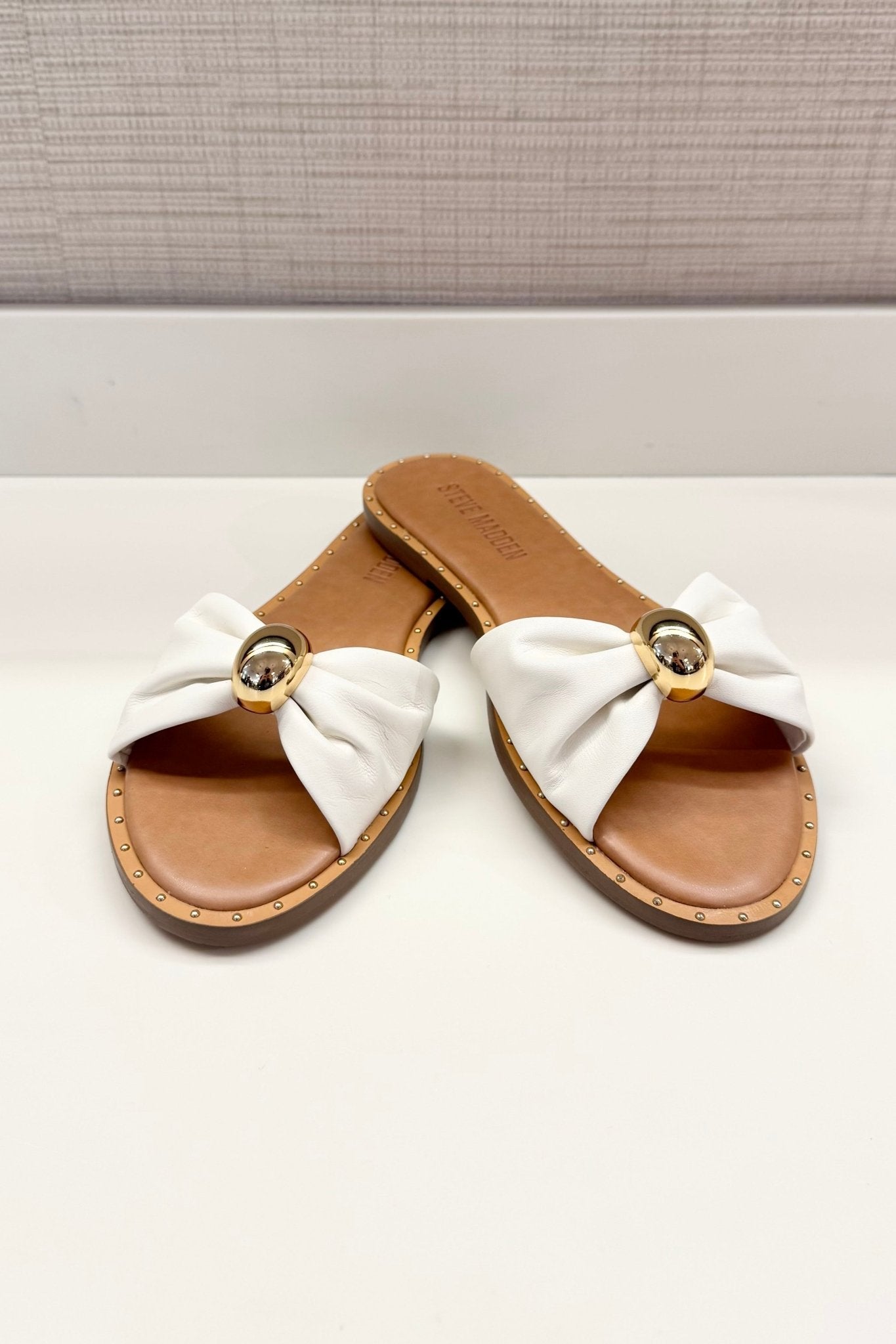 Dipsy White Leather Sandal - MTT Collective