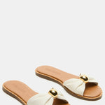 Dipsy White Leather Sandal - MTT Collective