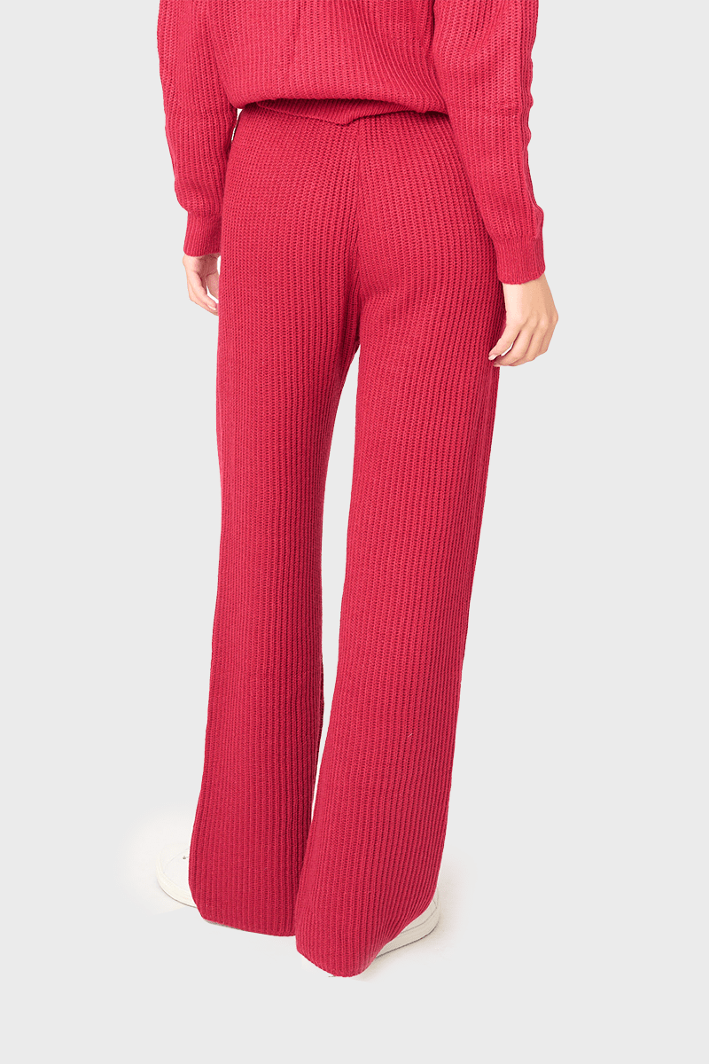 Drawstring Pull on Ribbed Sweater Knit Pant - MTT Collective