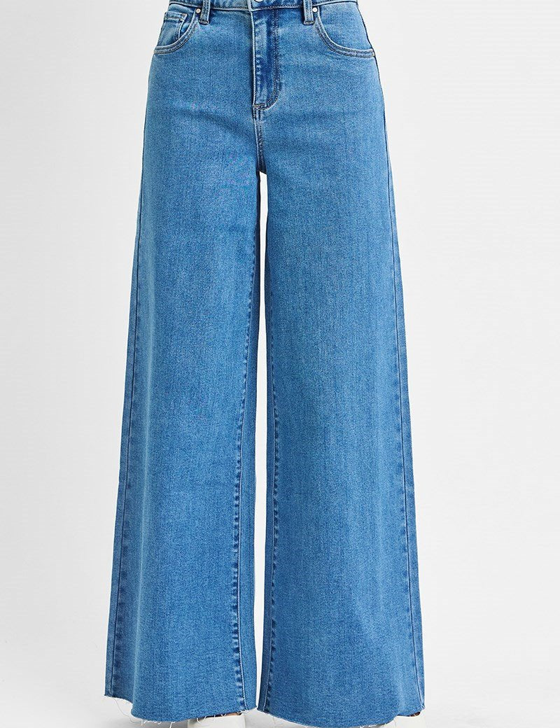 Driana High Rise Palazzo Jeans - MTT Collective