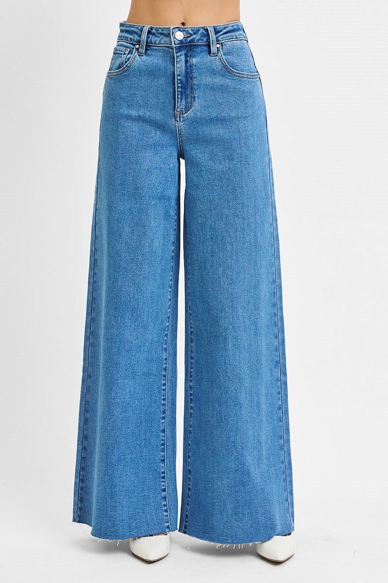 Driana High Rise Palazzo Jeans - MTT Collective
