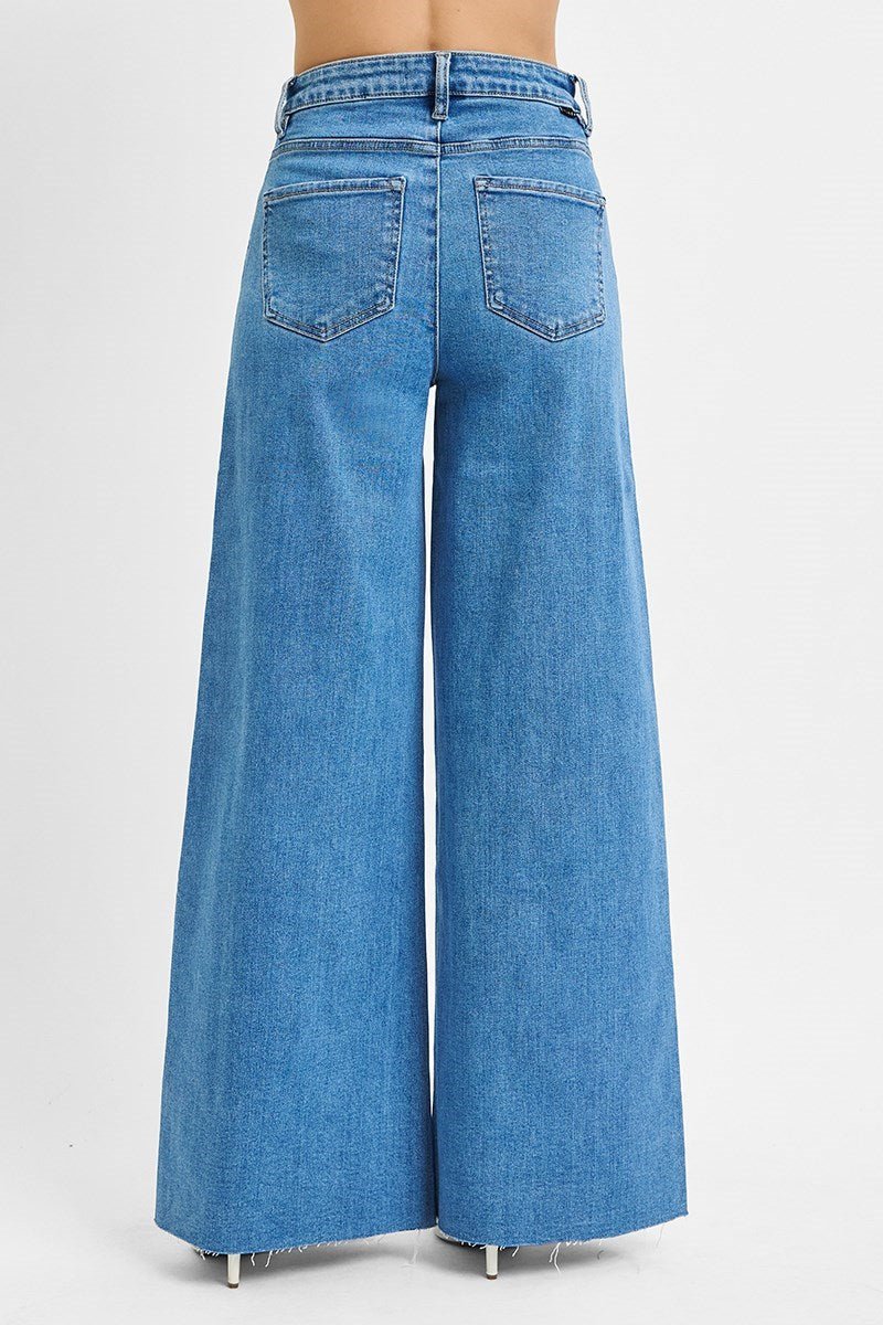 Driana High Rise Palazzo Jeans - MTT Collective