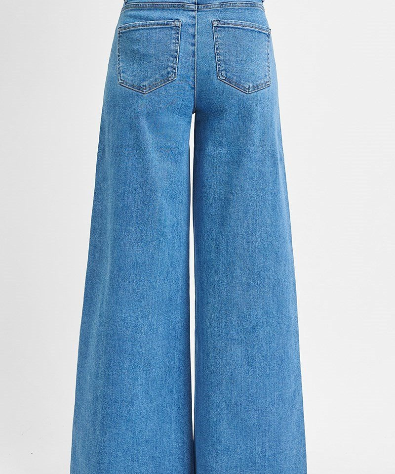 Driana High Rise Palazzo Jeans - MTT Collective