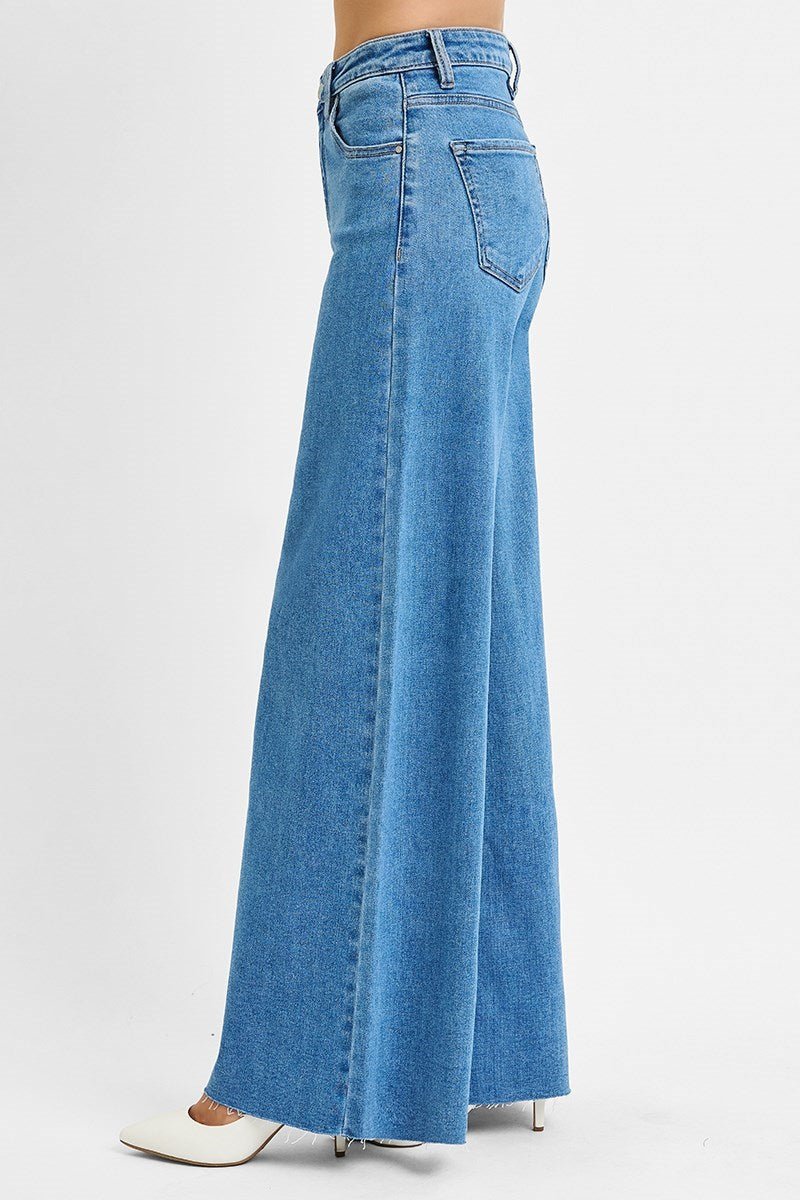 Driana High Rise Palazzo Jeans - MTT Collective
