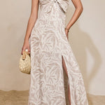 Driftwood Dreams Knot Front Knot Maxi Dress - MTT Collective