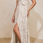 Driftwood Dreams Knot Front Knot Maxi Dress - MTT Collective