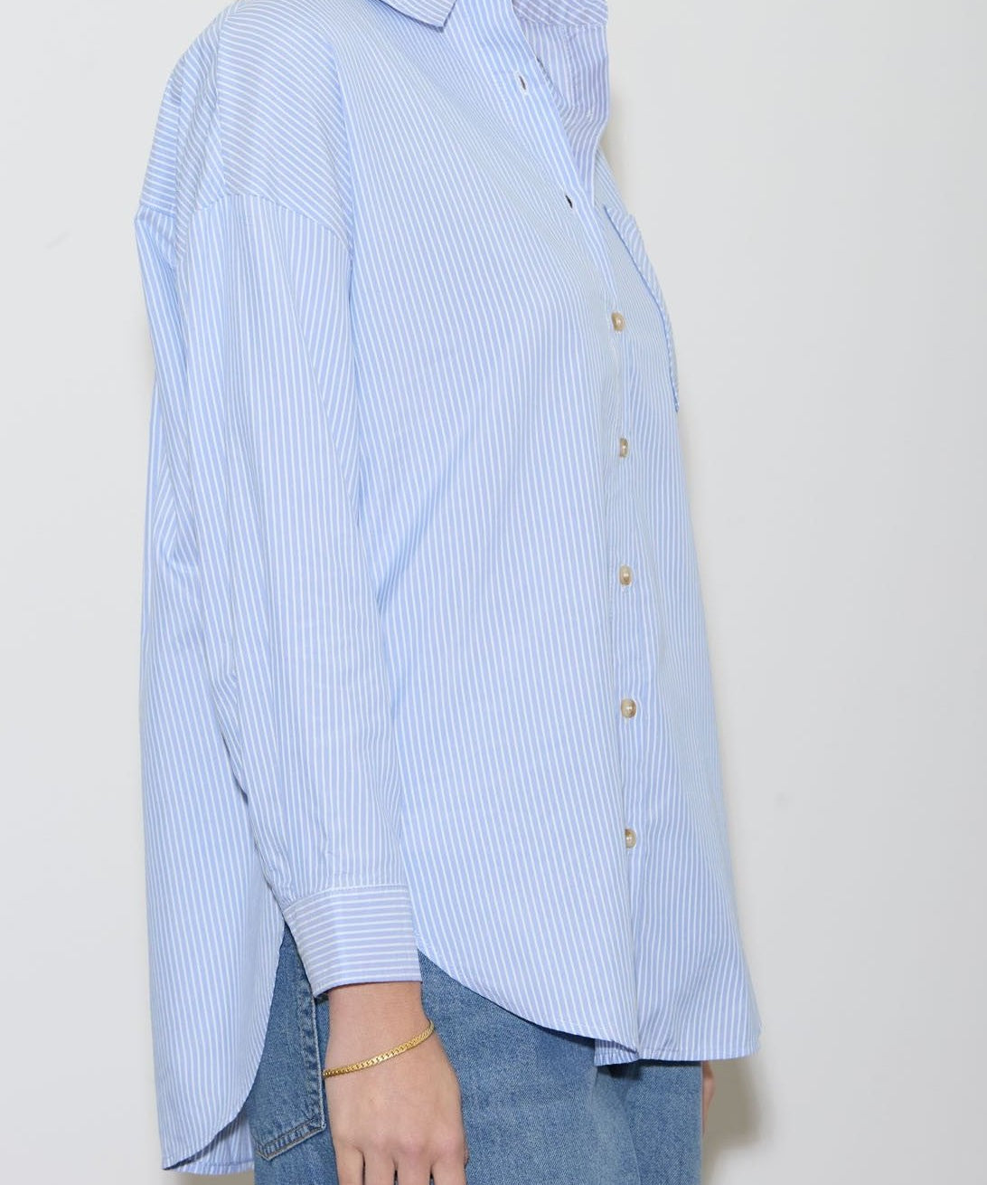 Ocean Breeze Stripe Collar Shirt